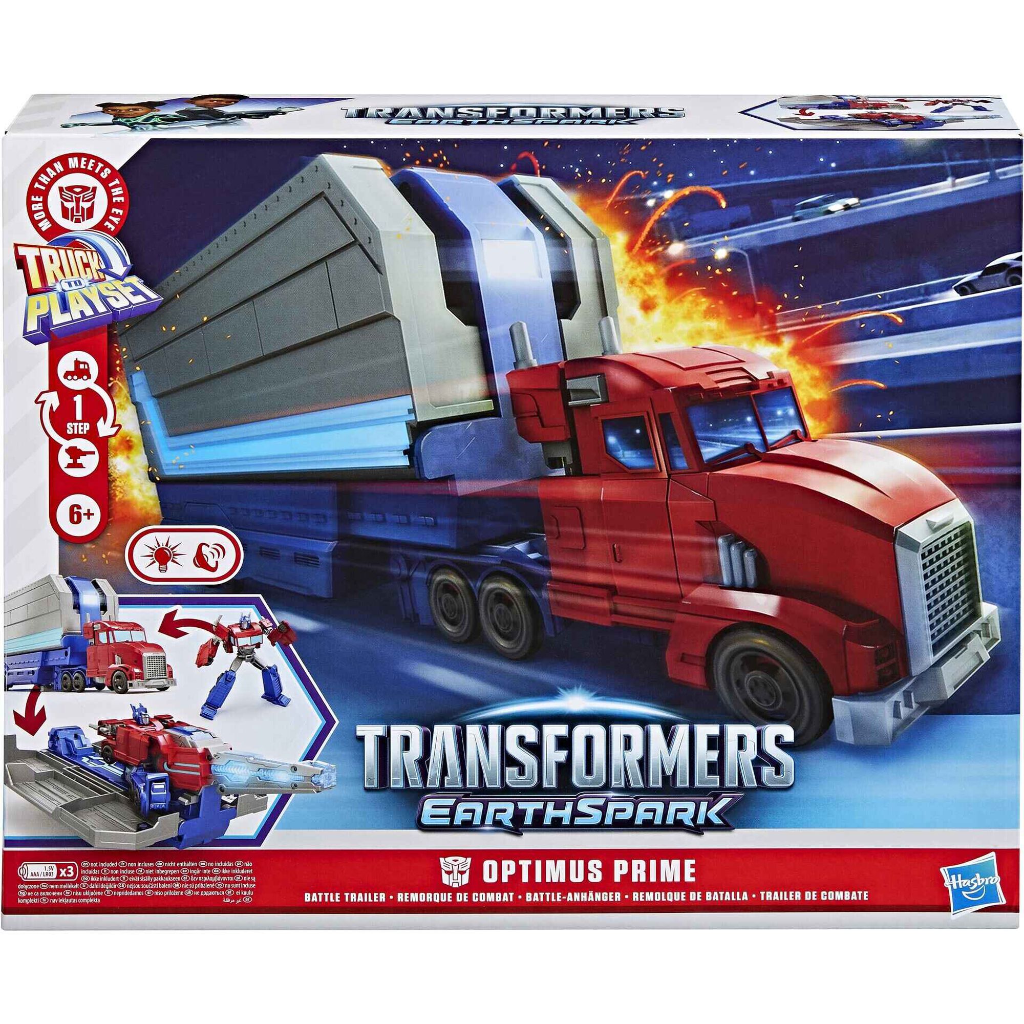 Transformers EarthSpark - Conjunto de Batalha Optimus Prime