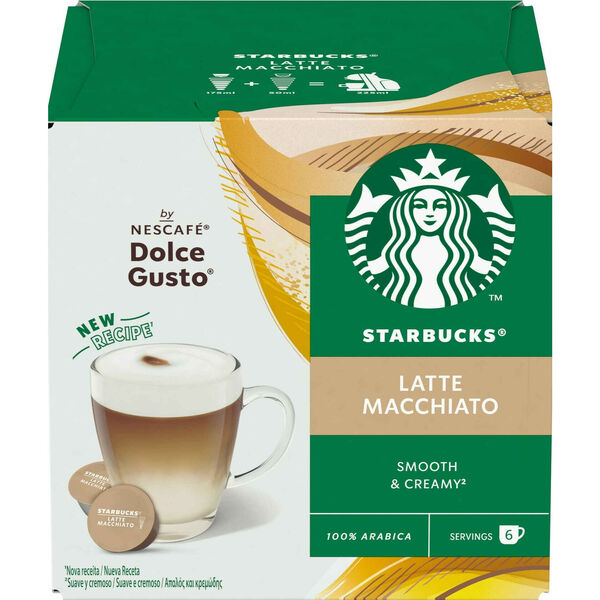 Cápsulas de Café Latte Macchiato Starbucks