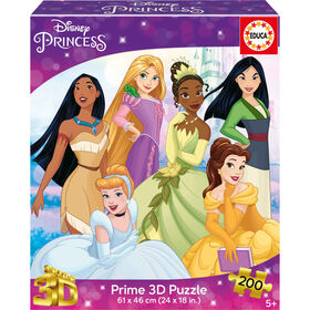 Educa - Puzzle 3D Princesas 200 Pe&ccedil;as