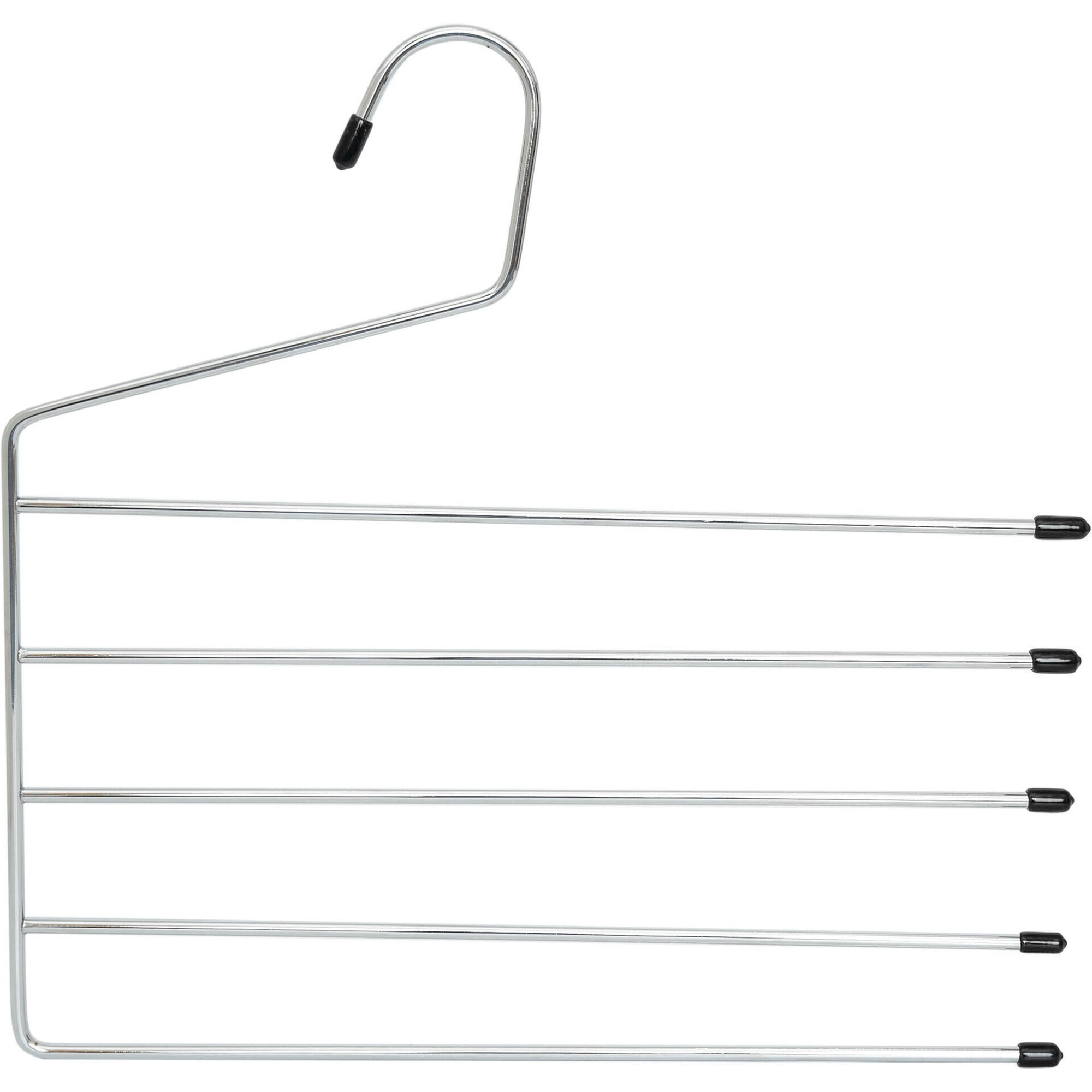 Cabide para Cal&ccedil;as 5 Suportes Metal Cinza Kasa