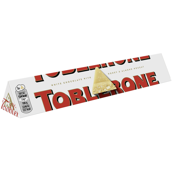 Tablete de Chocolate Branco com Mel e Amêndoas Toblerone
