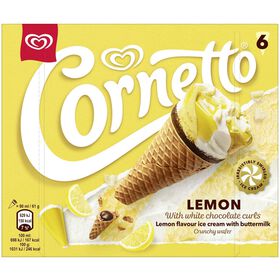 Gelado Cone Lim&atilde;o Cornetto