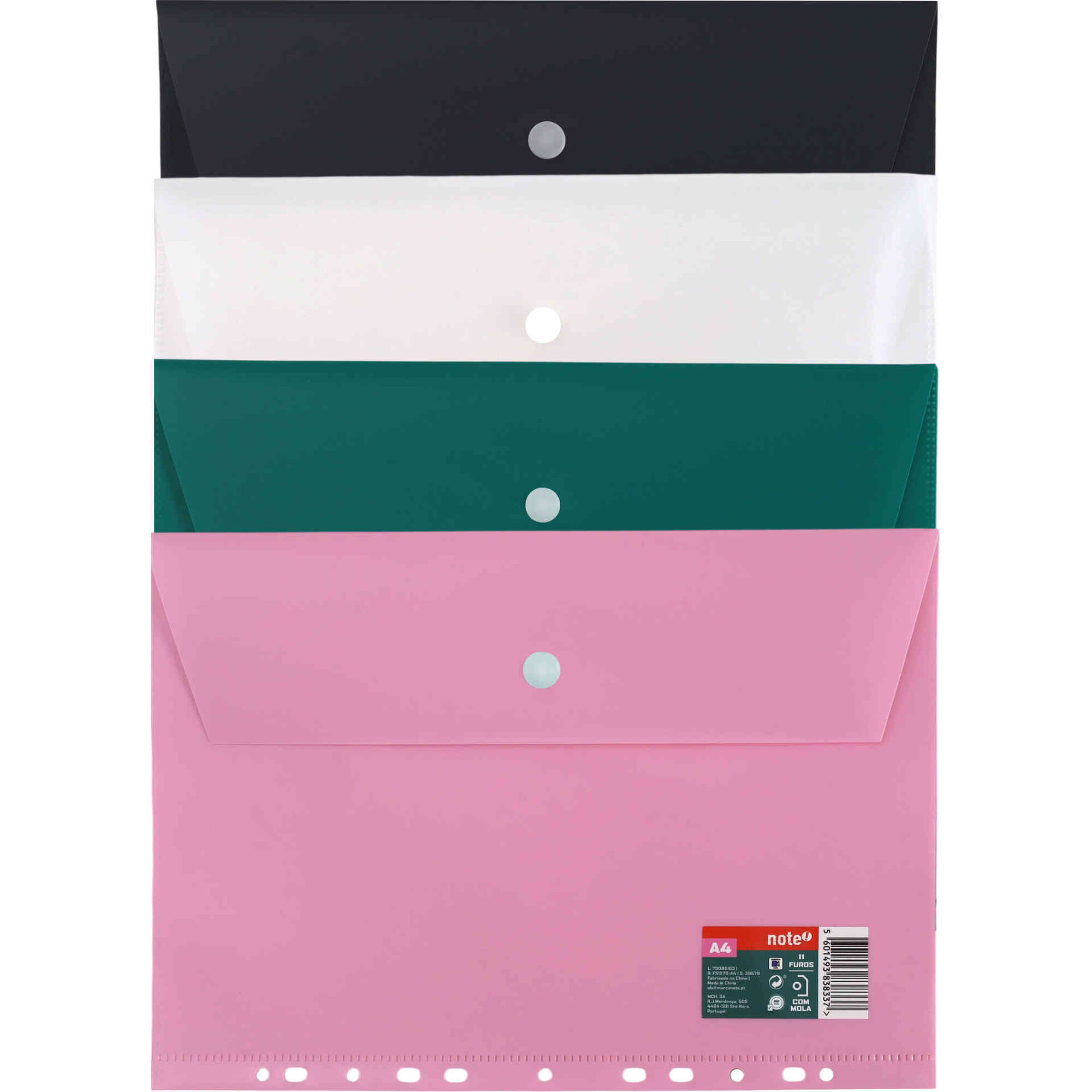 Classificador A4 com 11 Furos (v&aacute;rias cores) Note!