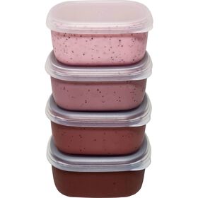 Conjunto 4 Caixas para Snacks Rosa Kasa