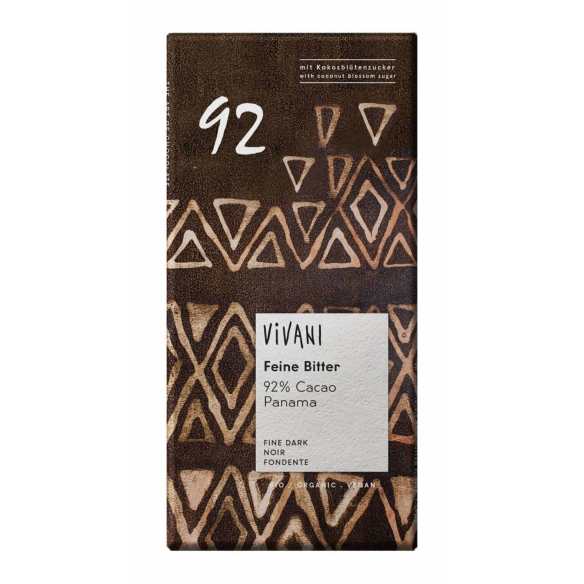 Tablete de Chocolate 92% Cacau com Açúcar de Coco