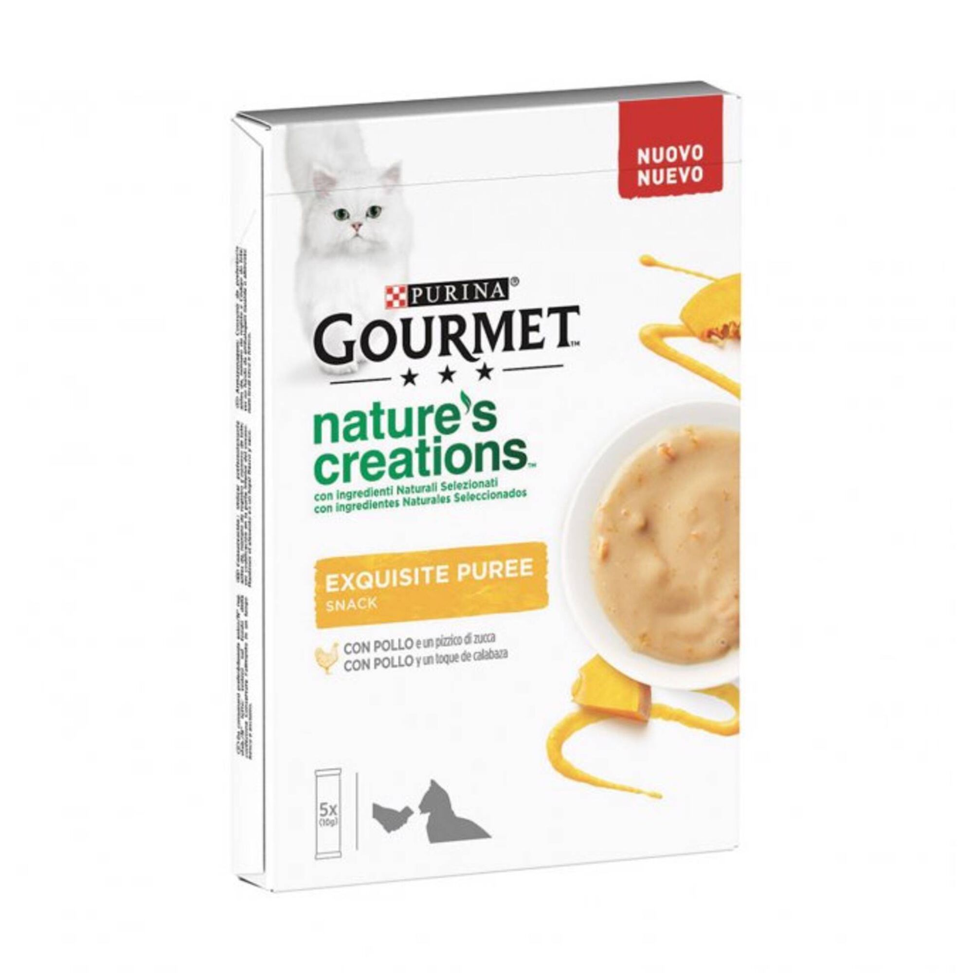 Snack para Gato Adulto Puré Frango