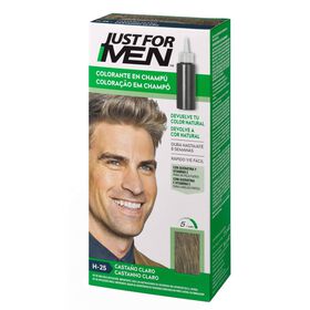 Colora&ccedil;&atilde;o Homem Tempor&aacute;ria para Cabelo Castanho Claro