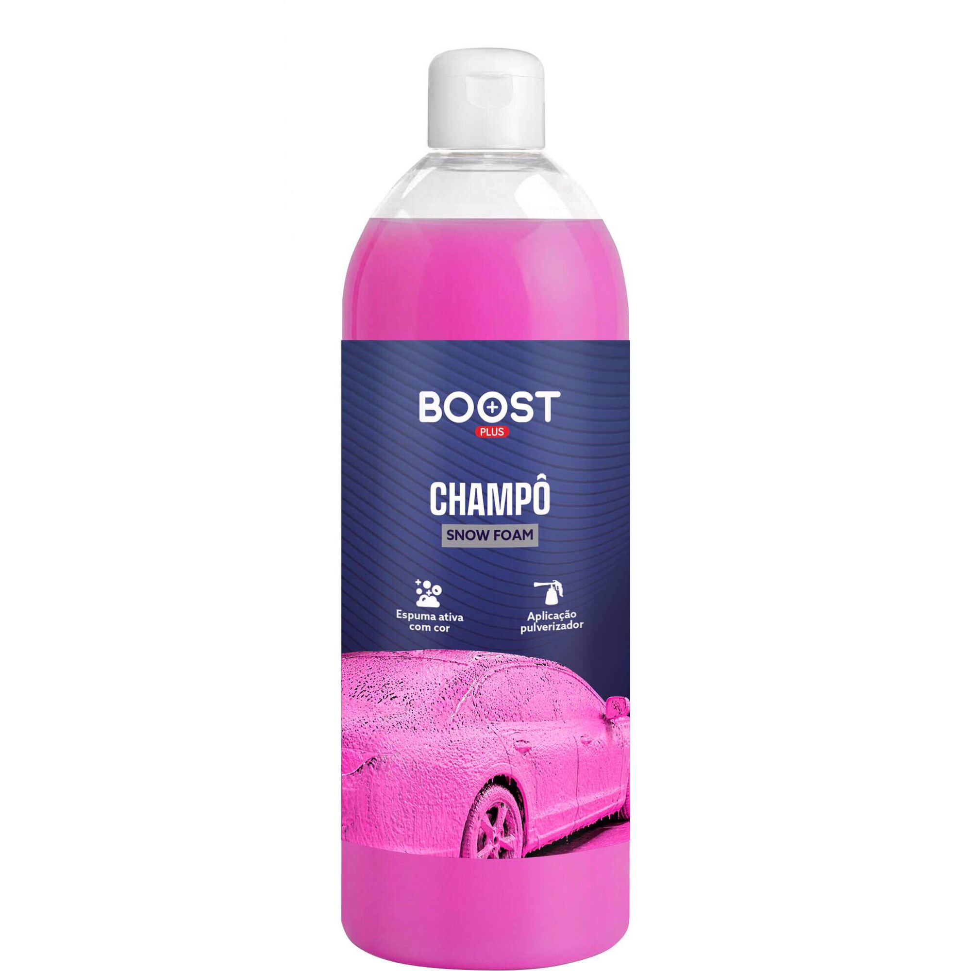Shampoo Espuma Ativa para Autom&oacute;vel 1 L Rosa Boost