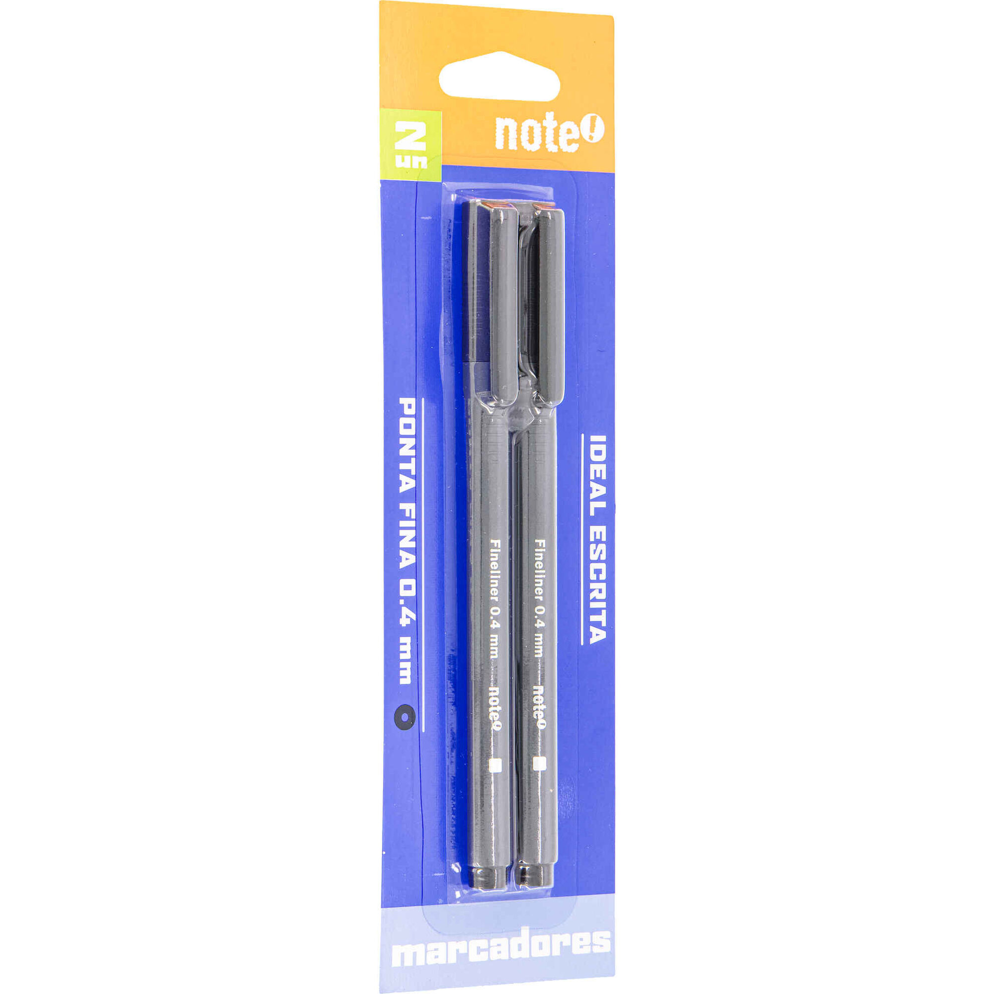 Conjunto 2 Marcadores de Escrita Fino de Tinta Preta Note!