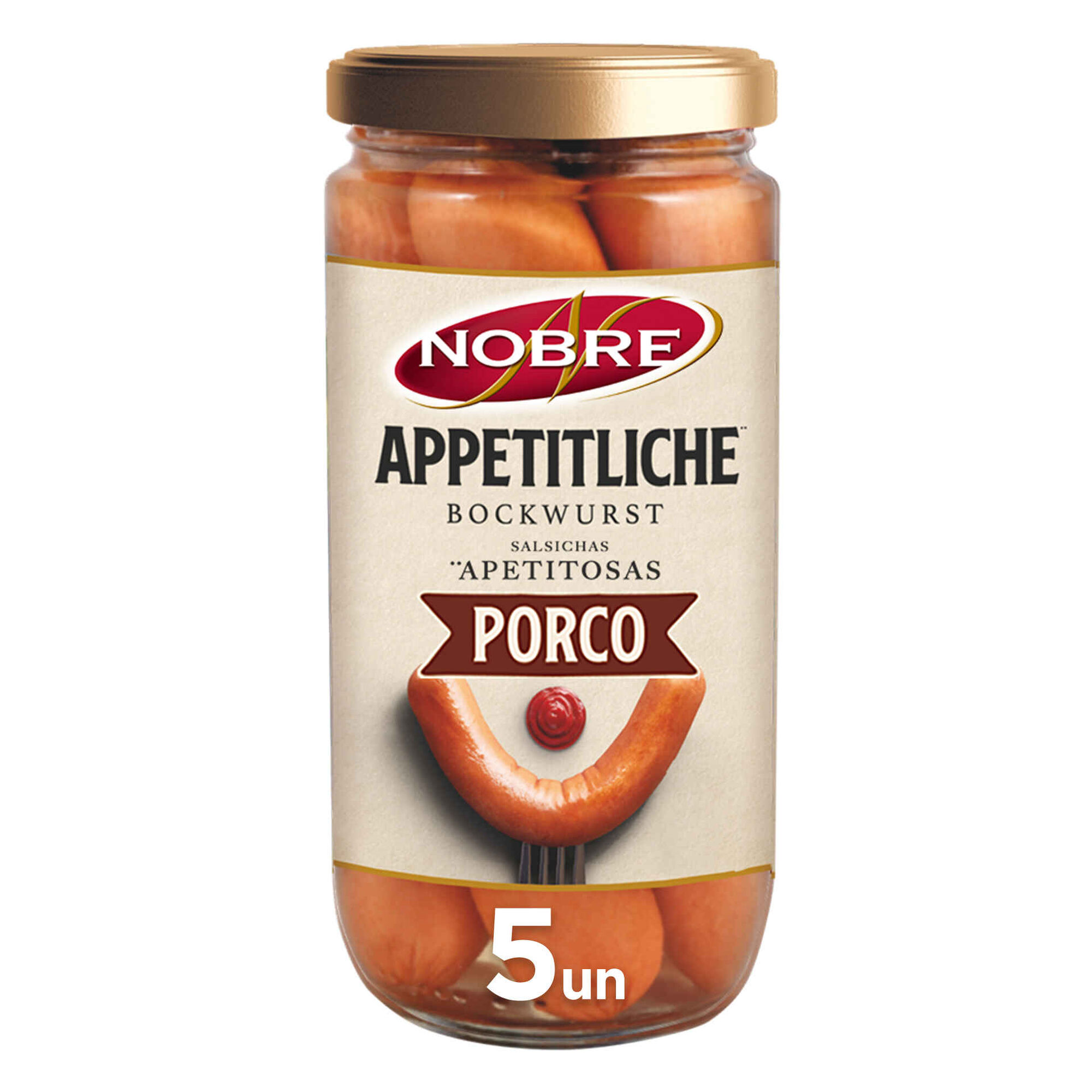 Salsichas Appetitliche Porco Frasco 5 Unidades Salsichas Appetitliche Porco Frasco 5 Unidades