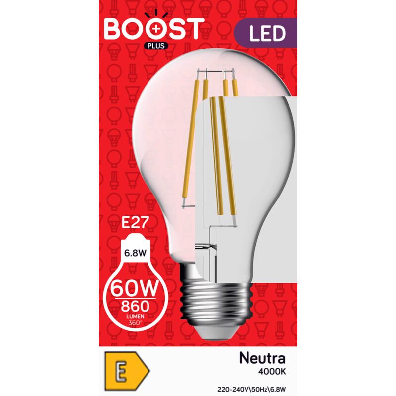 Lâmpada LED Standard E27 4000K 60W Boost