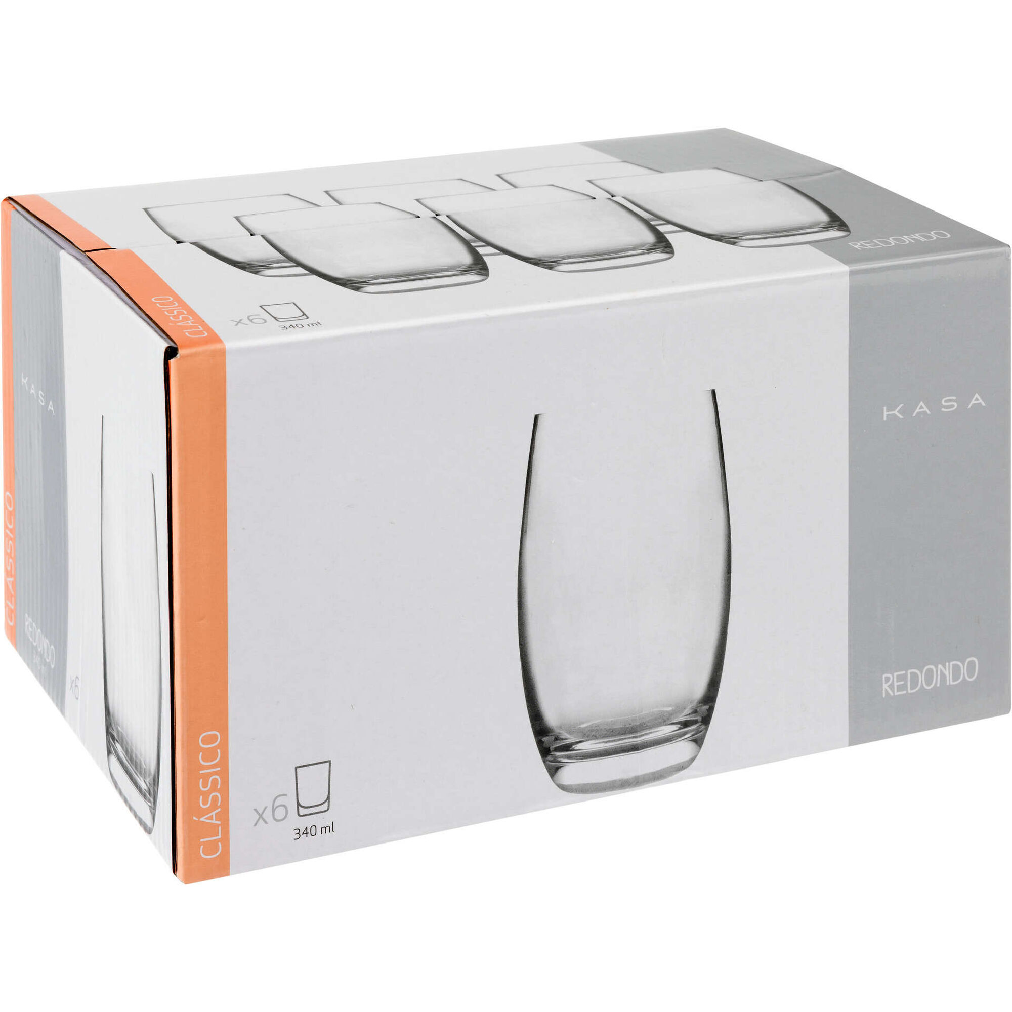 Conjunto de 6 Copos Redondos