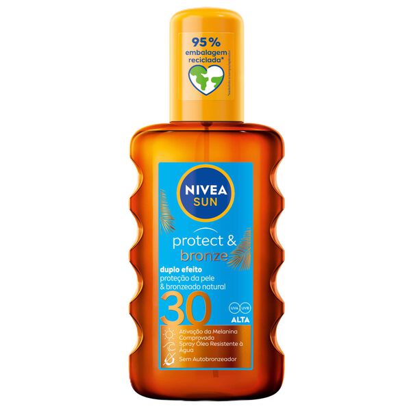 Protetor Solar Spray Óleo Protect & Bronze FPS 30 Nivea Sun