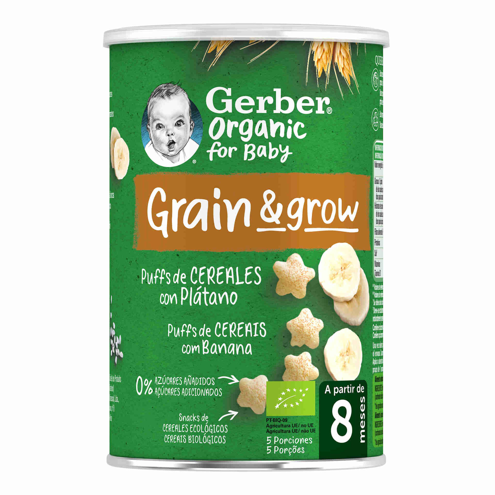 Snack para Bebé Cereais com Banana +8M