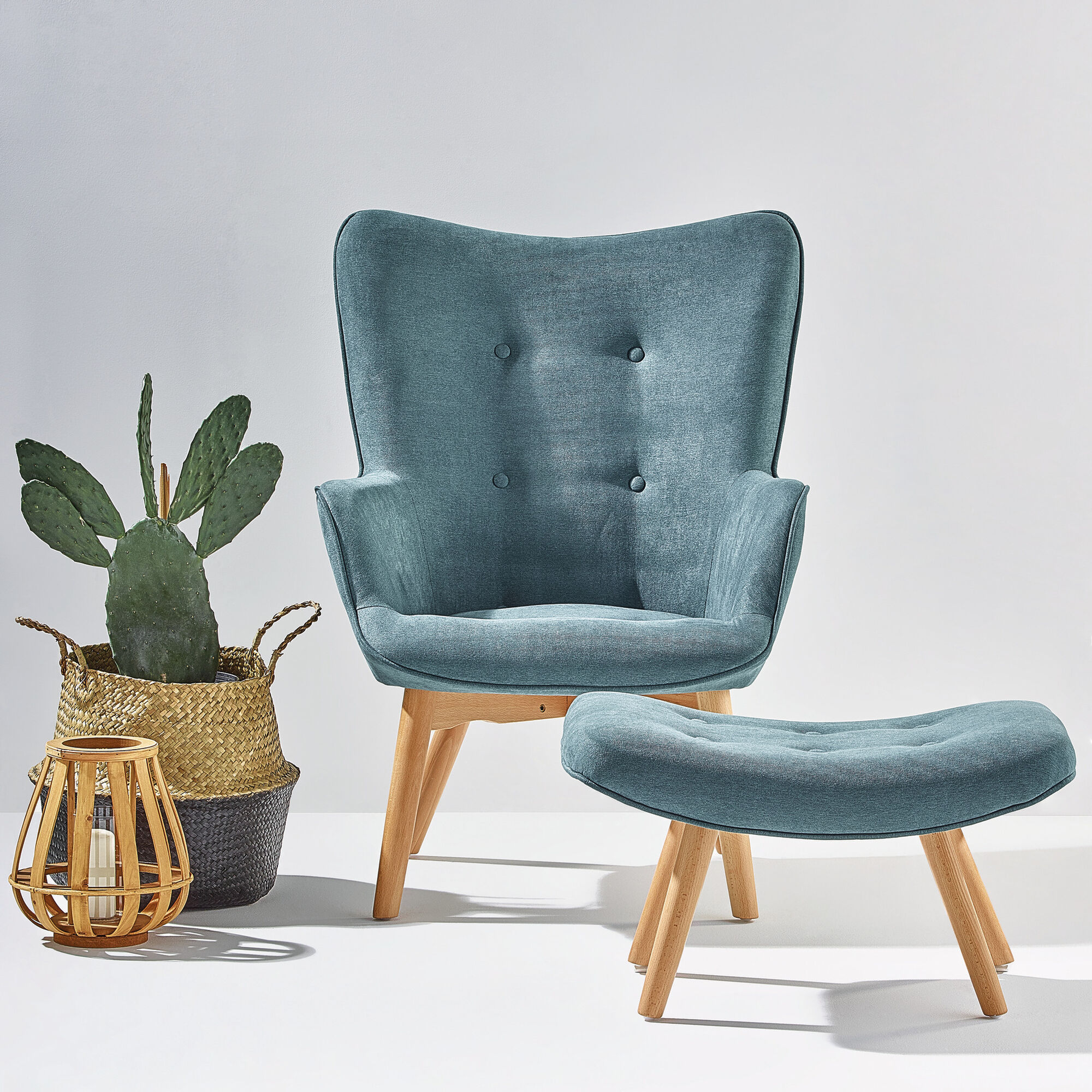 Poltrona Azul Petróleo Úrsula