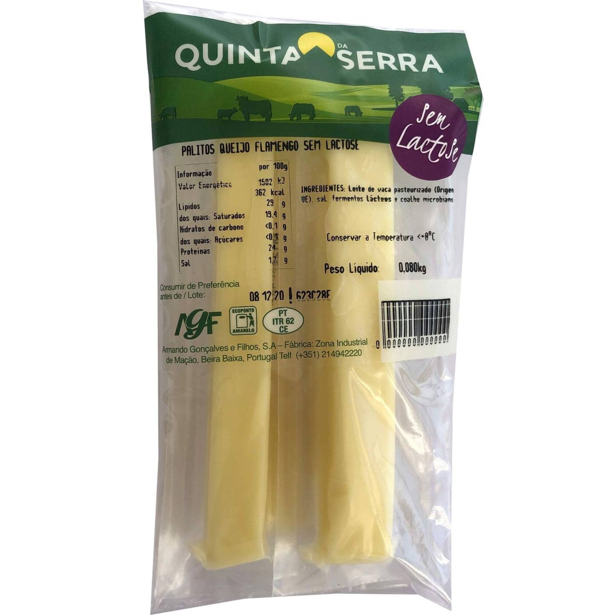 Palitos de Queijo Flamengo sem Lactose Palitos de Queijo Flamengo sem Lactose
