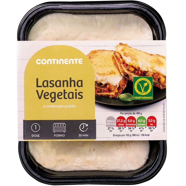 Lasanha de Vegetais Continente