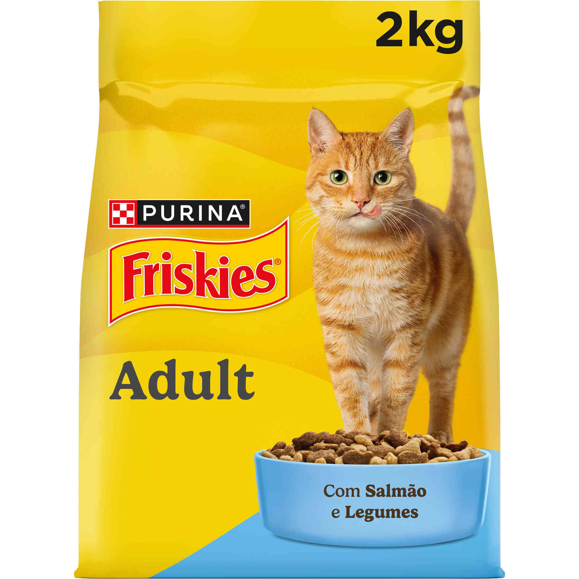 Ra&ccedil;&atilde;o para Gato Adulto Salm&atilde;o Purina Friskies