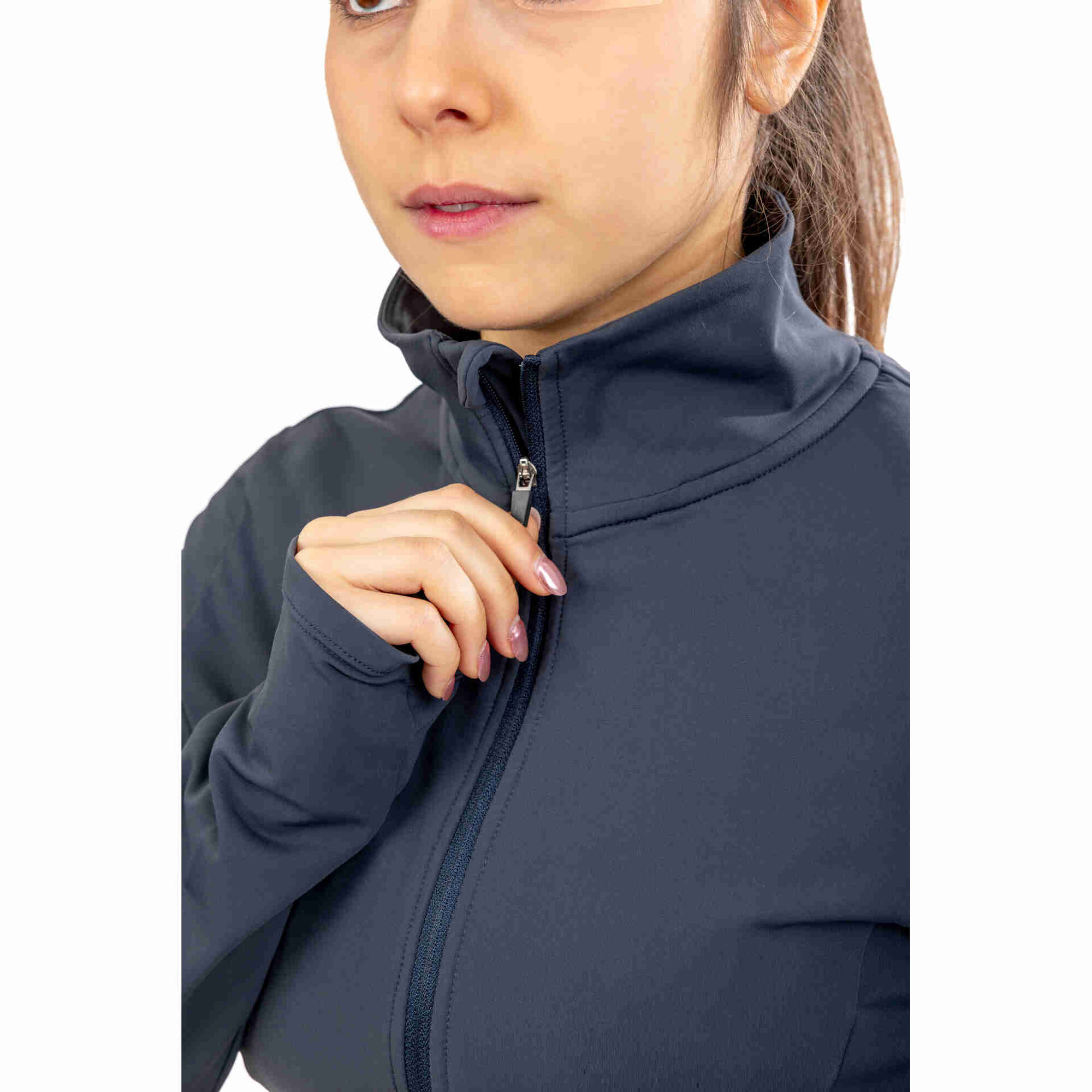 Casaco Fitness Mulher Azul