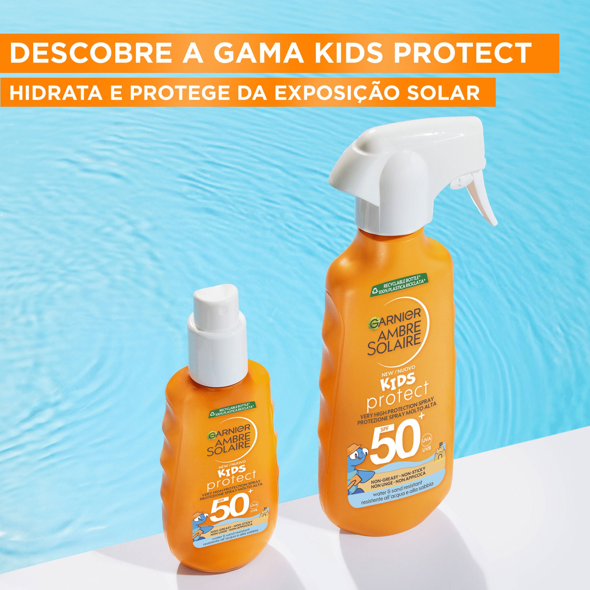 Protetor Solar Spray Kids FPS 50+ Garnier Ambre Solaire