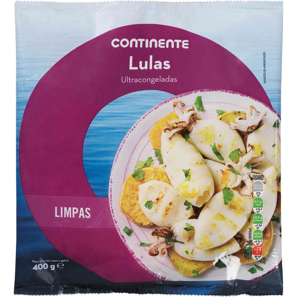 Lula Limpa Ultracongelada Continente