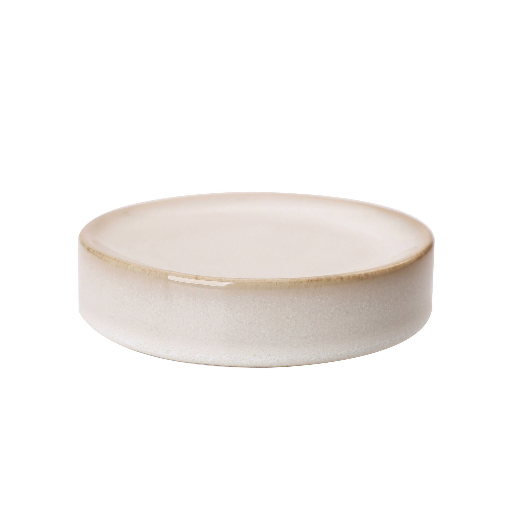 Saboneteira Reactive Glaze Bege Kasa