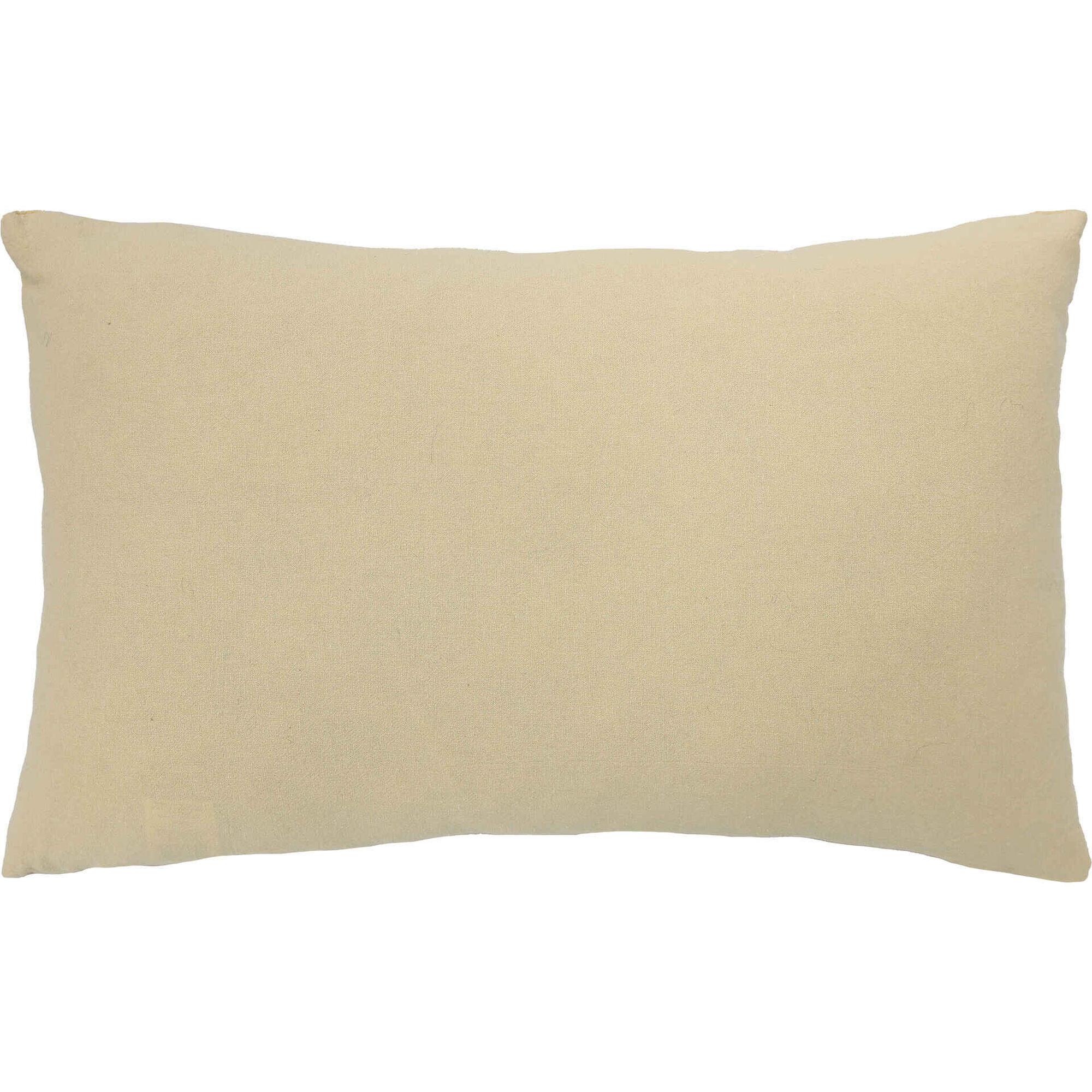 Almofada 30x50cm Flores Bordadas Amarela Kasa