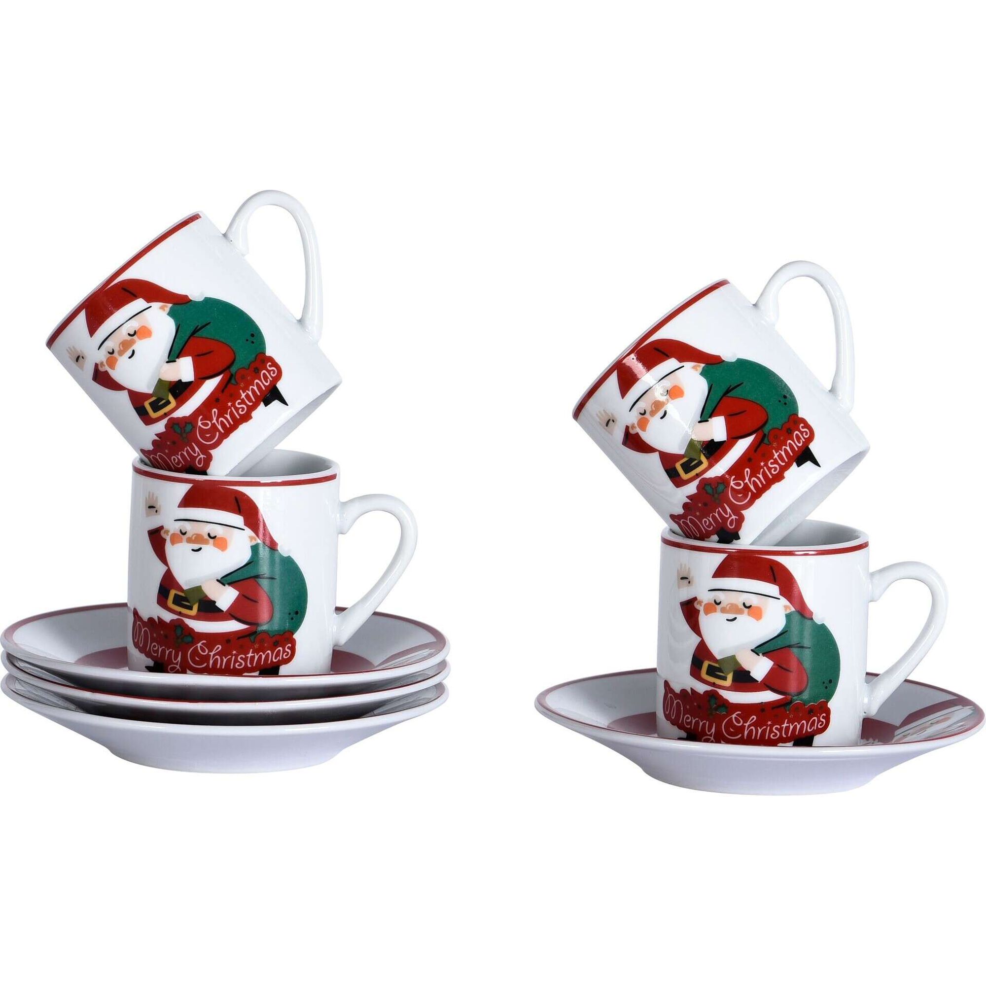 Serviço de Café Pai Natal com Saco