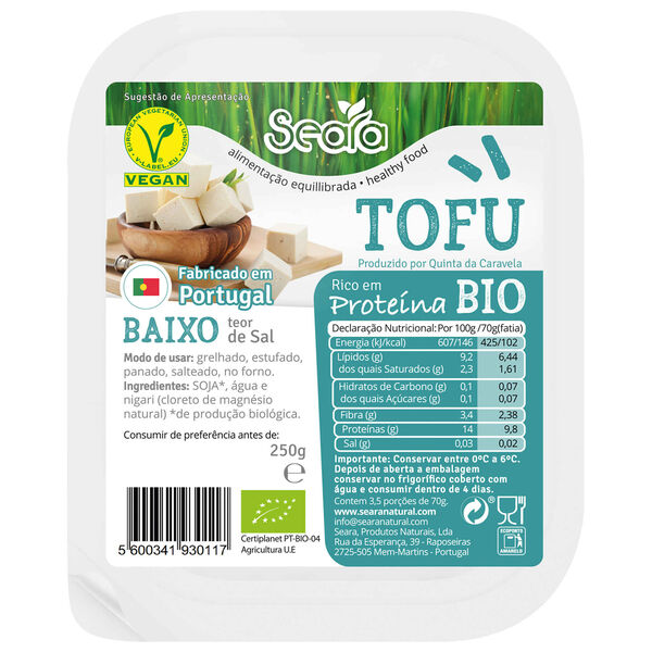 Tofu Refrigerado Biológico Seara