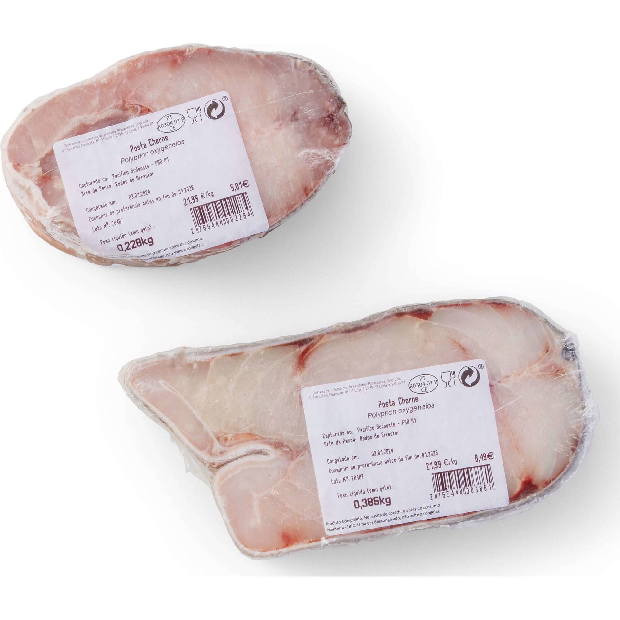 Posta de Cherne Higienizada