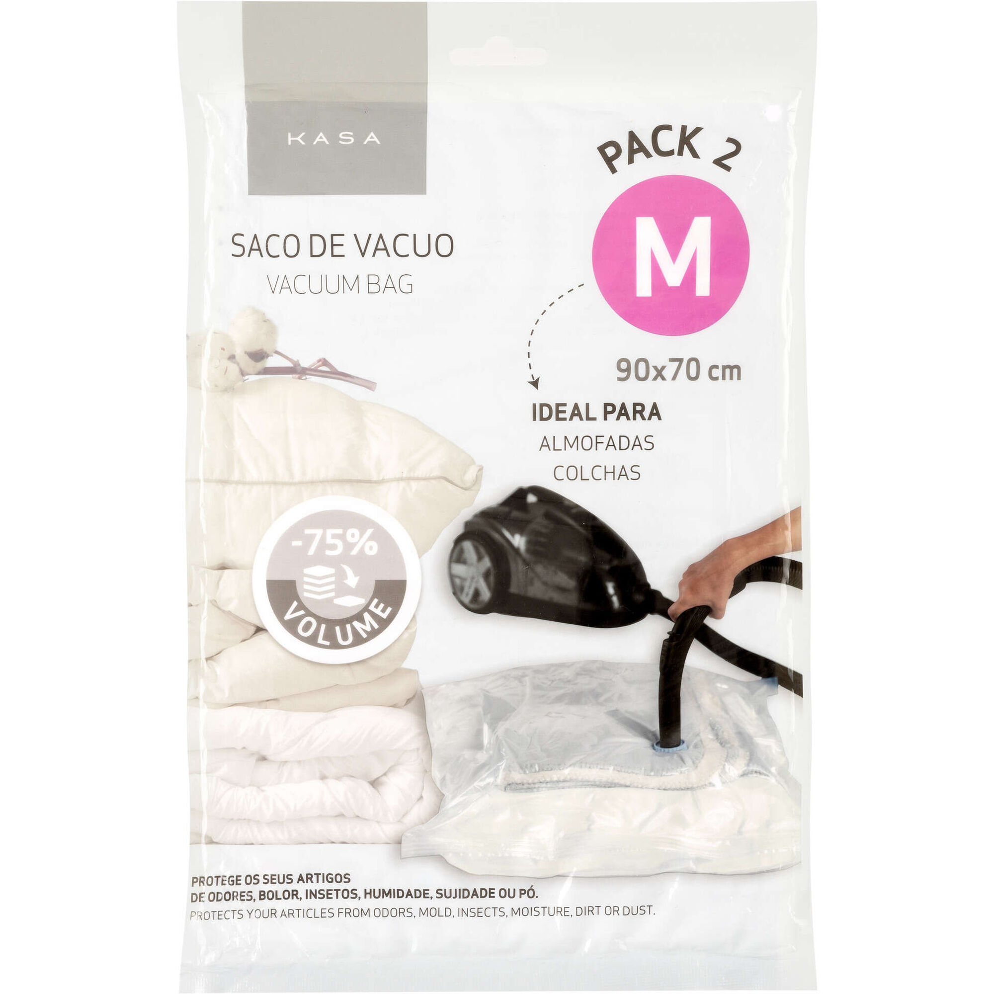 Conjunto 2 Sacos V&aacute;cuo Kasa