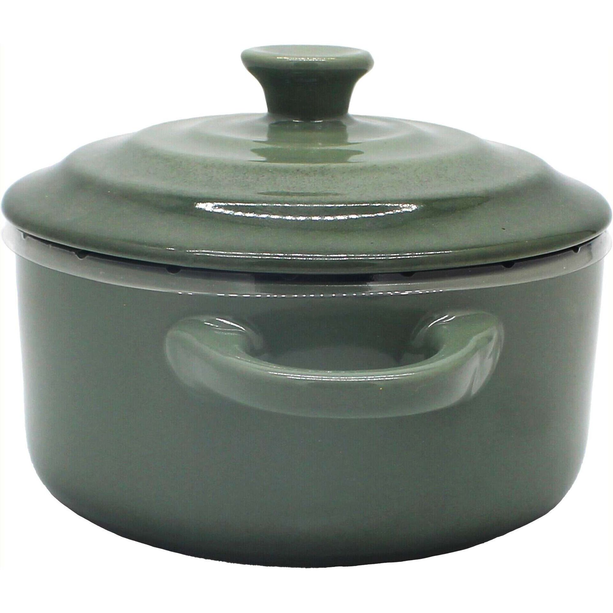 Caçarola Média para Forno Grés 920ml Verde