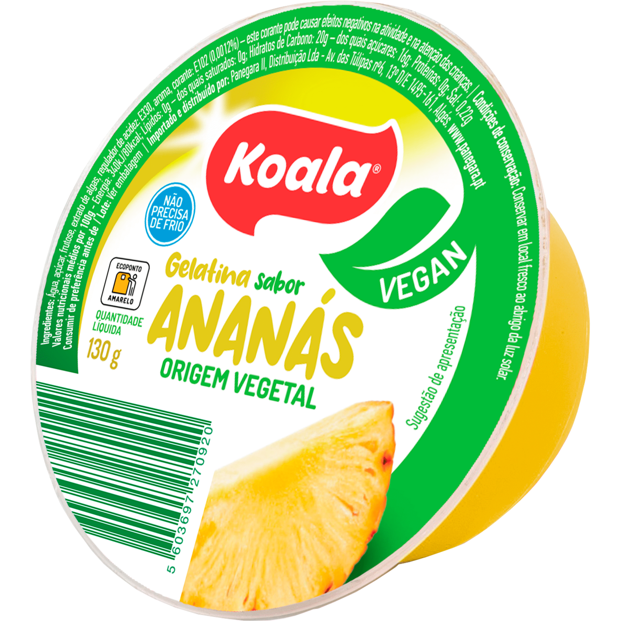 Gelatina Pronta Vegetal Ananás