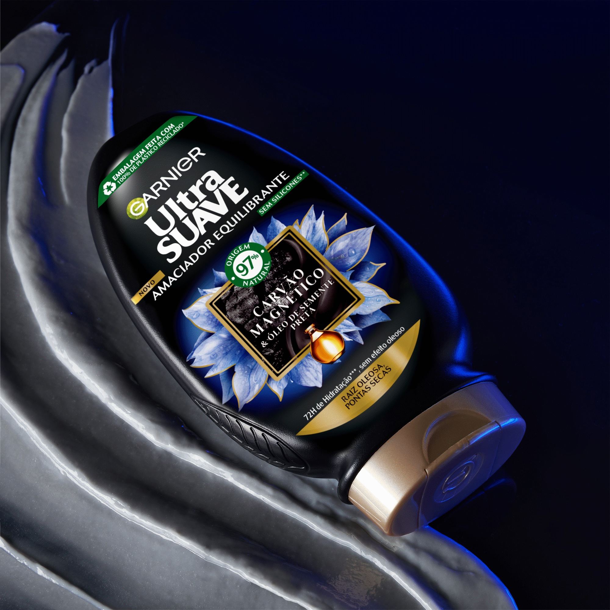 Condicionador Carv&atilde;o Garnier Ultra Suave