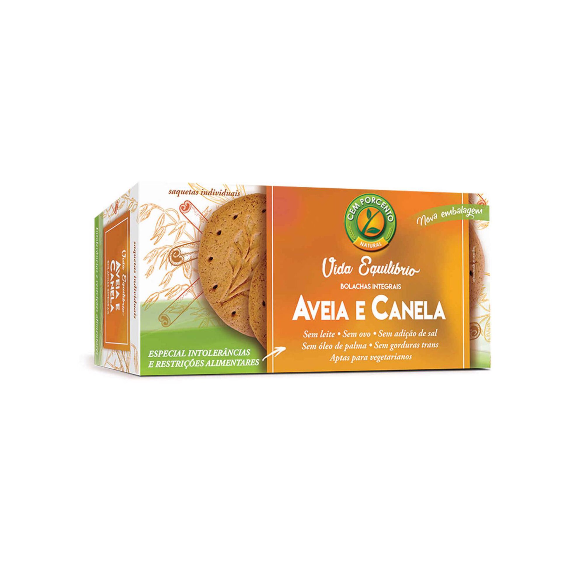 Bolachas Integrais de Aveia e Canela