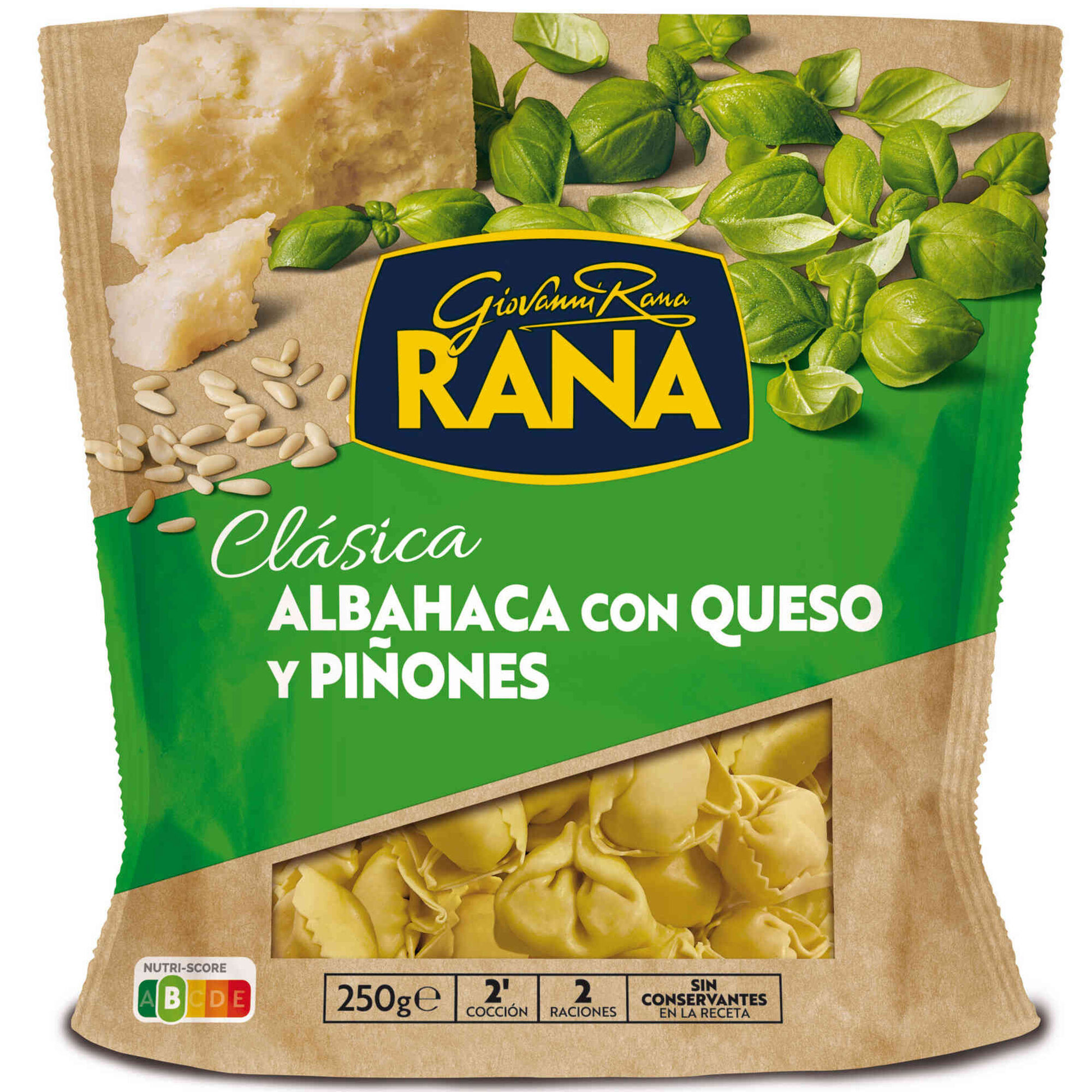 Tortellini Fresco com Manjericão, Queijo e Pinhões Tortellini Fresco com Manjericão, Queijo e Pinhões