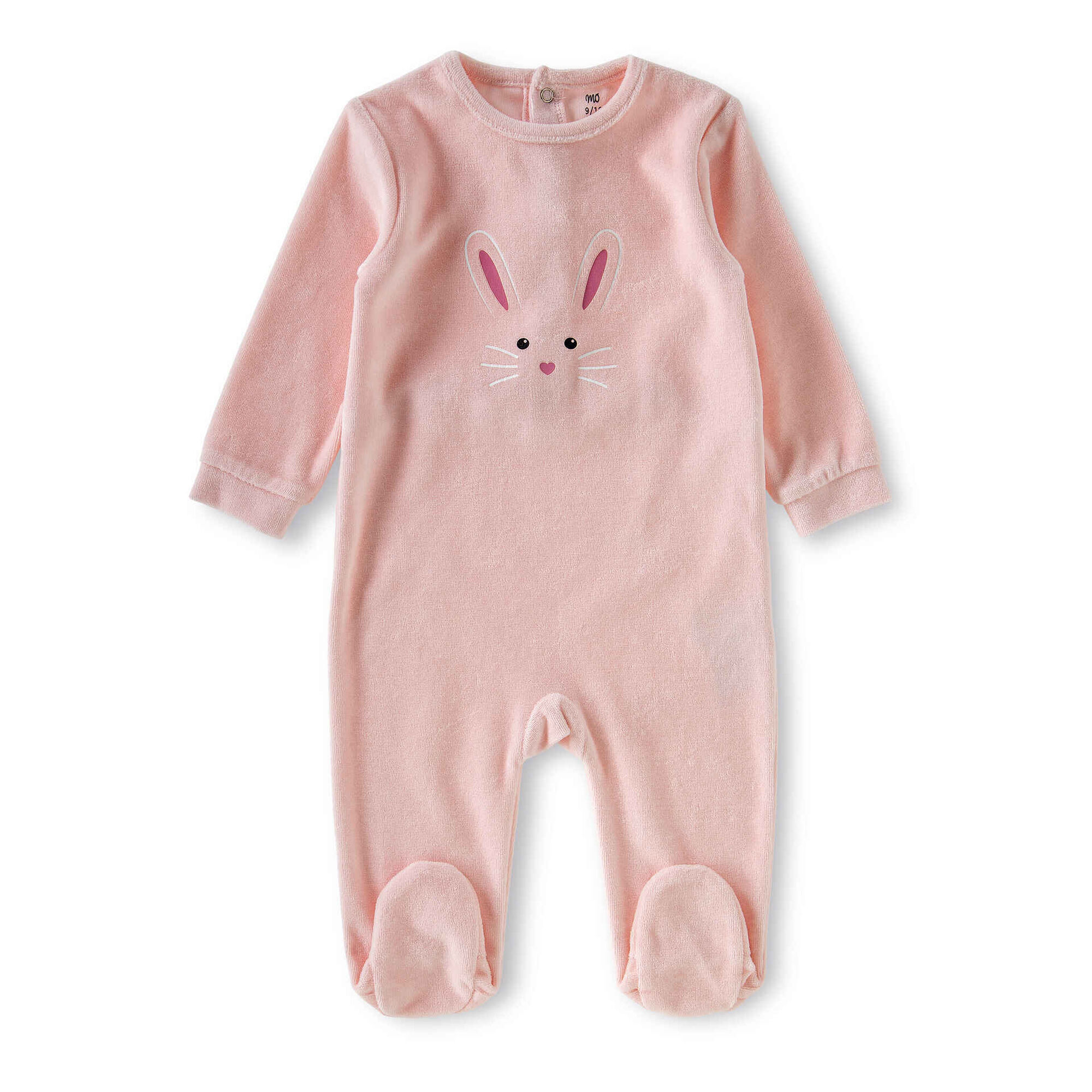 Babygrow Coelho Rosa Claro Babygrow Coelho Rosa Claro