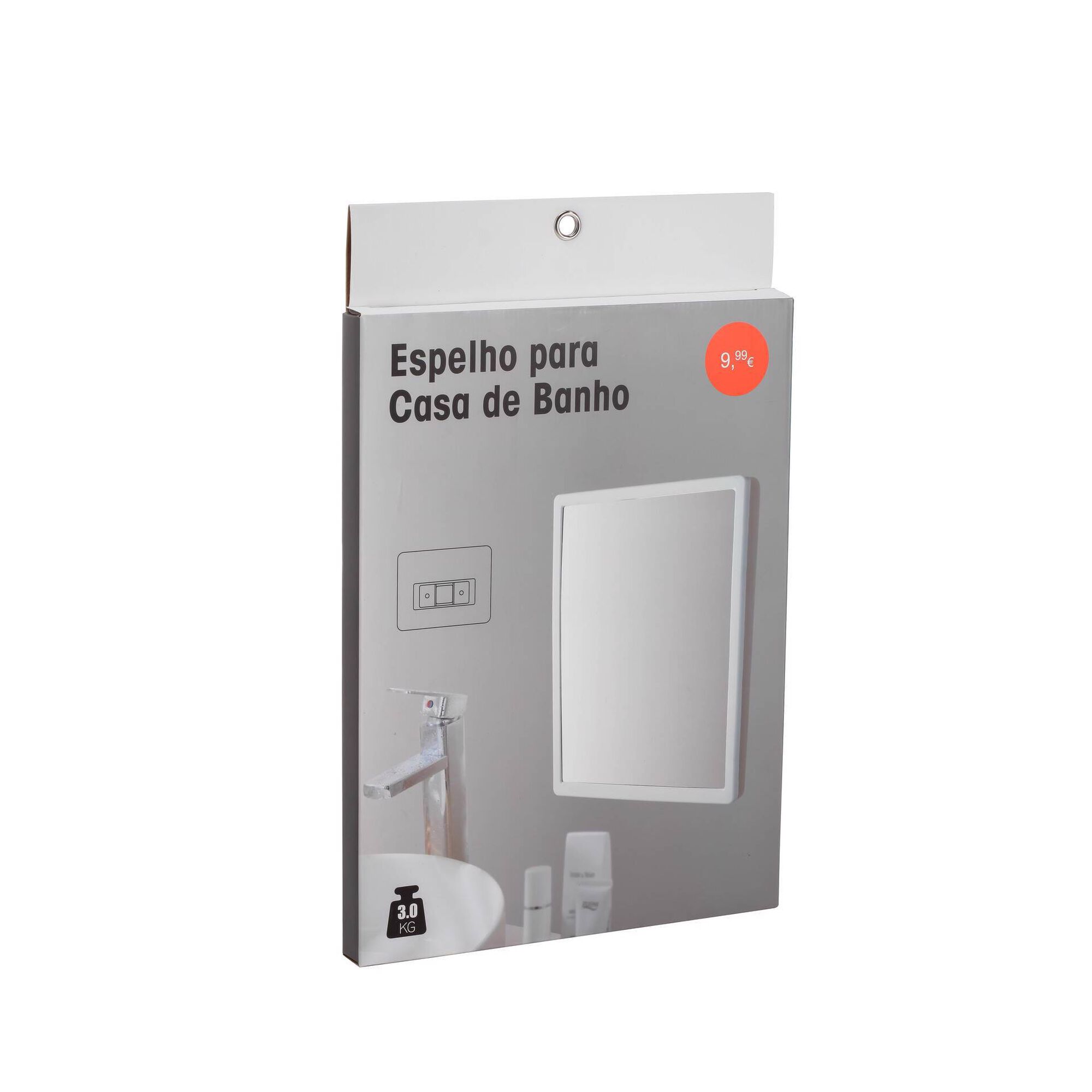 Espelho 25x33cm Branco Espelho 25x33cm Branco