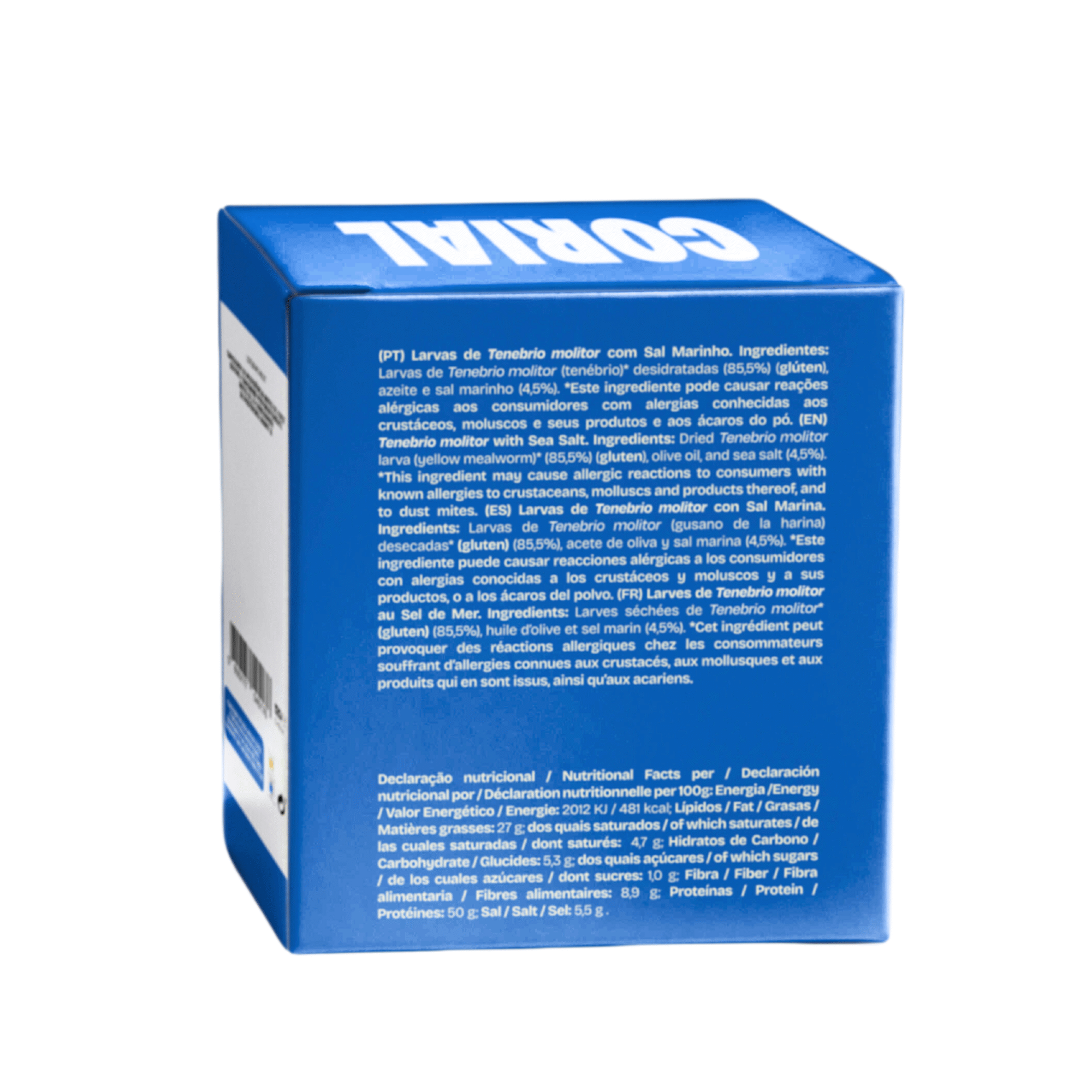 Snack Tenebrio Molitor Desidratado com Sal Marinho Snack Tenebrio Molitor Desidratado com Sal Marinho