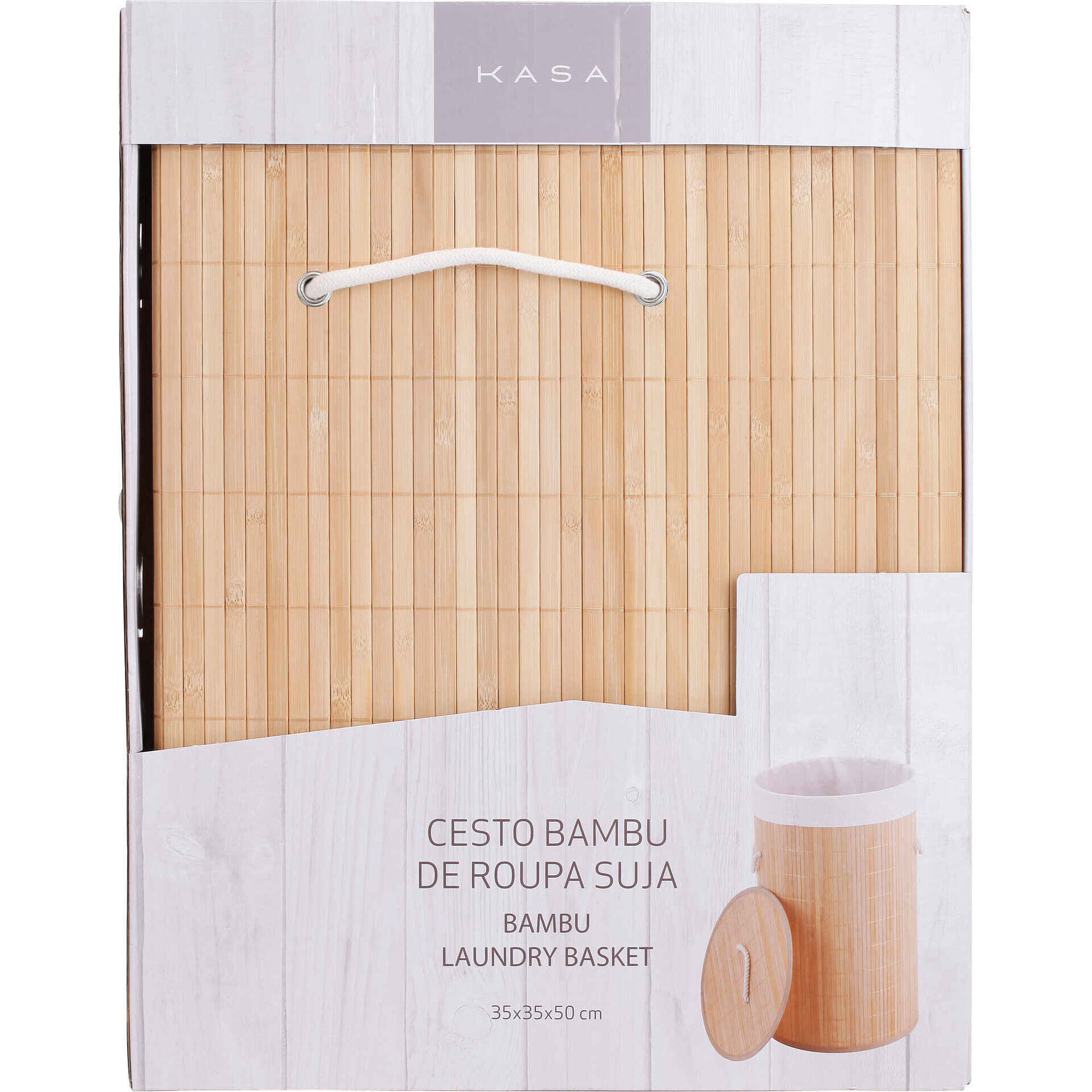 Cesto Roupa Suja bambu Dobr&aacute;vel Kasa