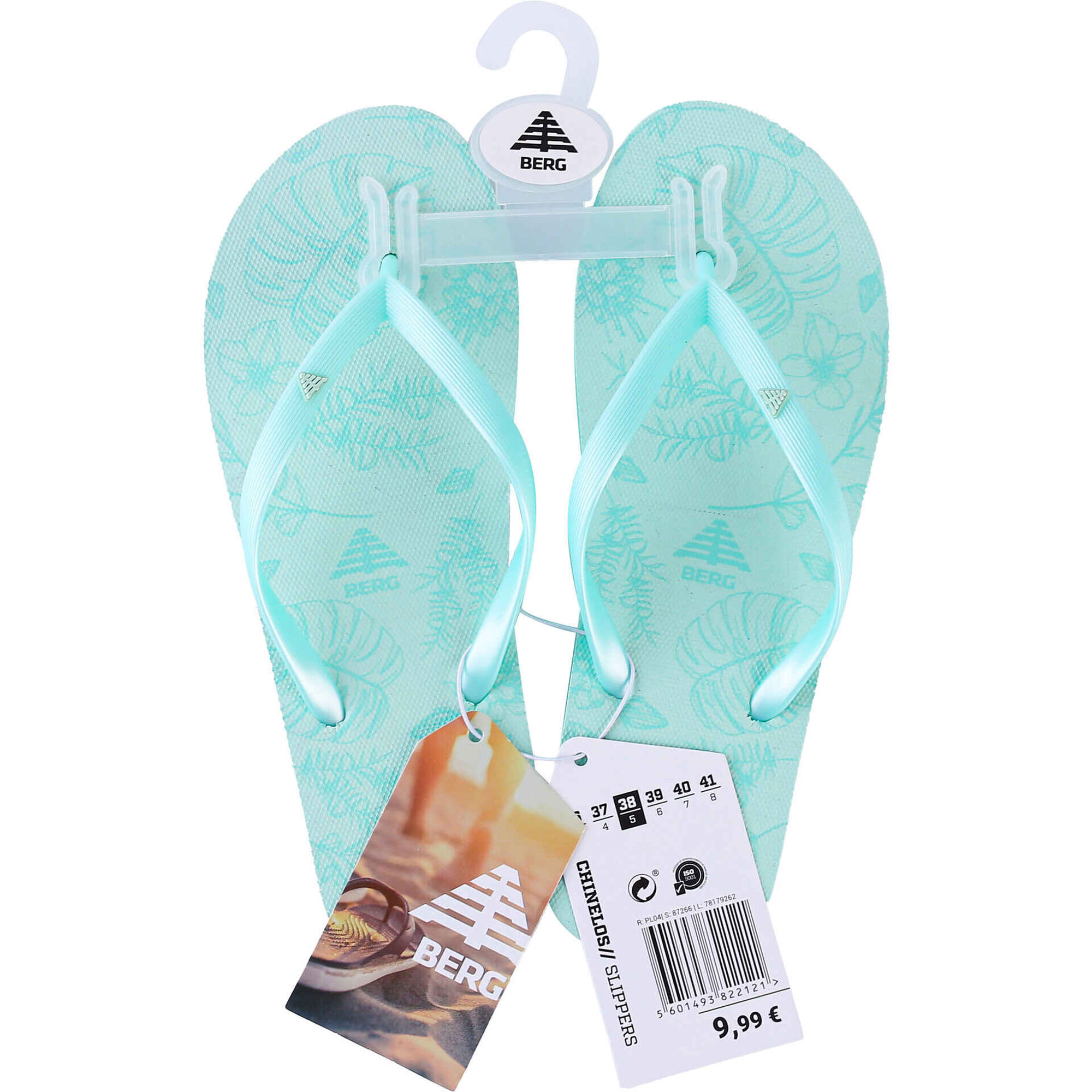 Chinelo 36 Azul Berg Berg