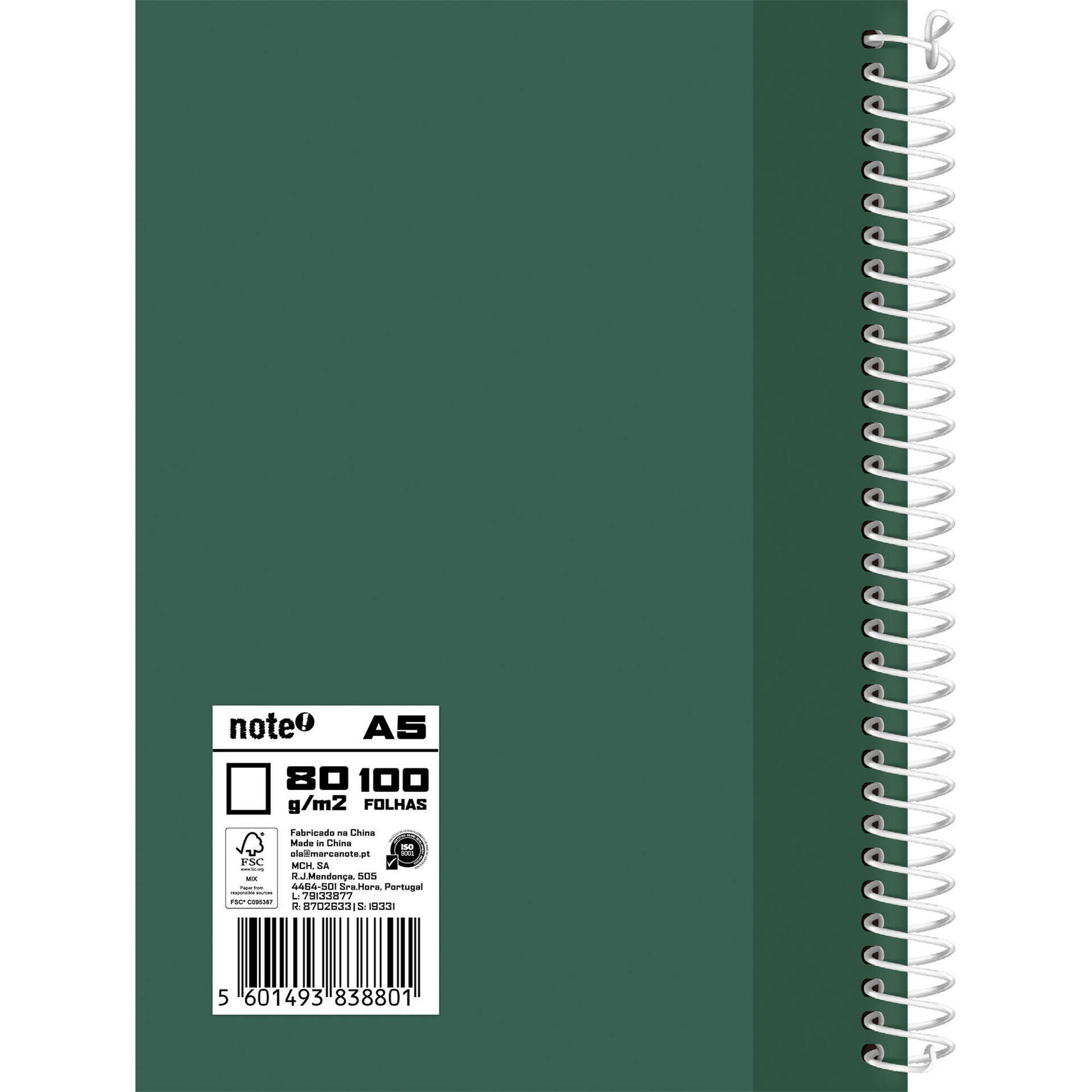 Caderno A5 100 Folhas Pautado (v&aacute;rias cores) Note!