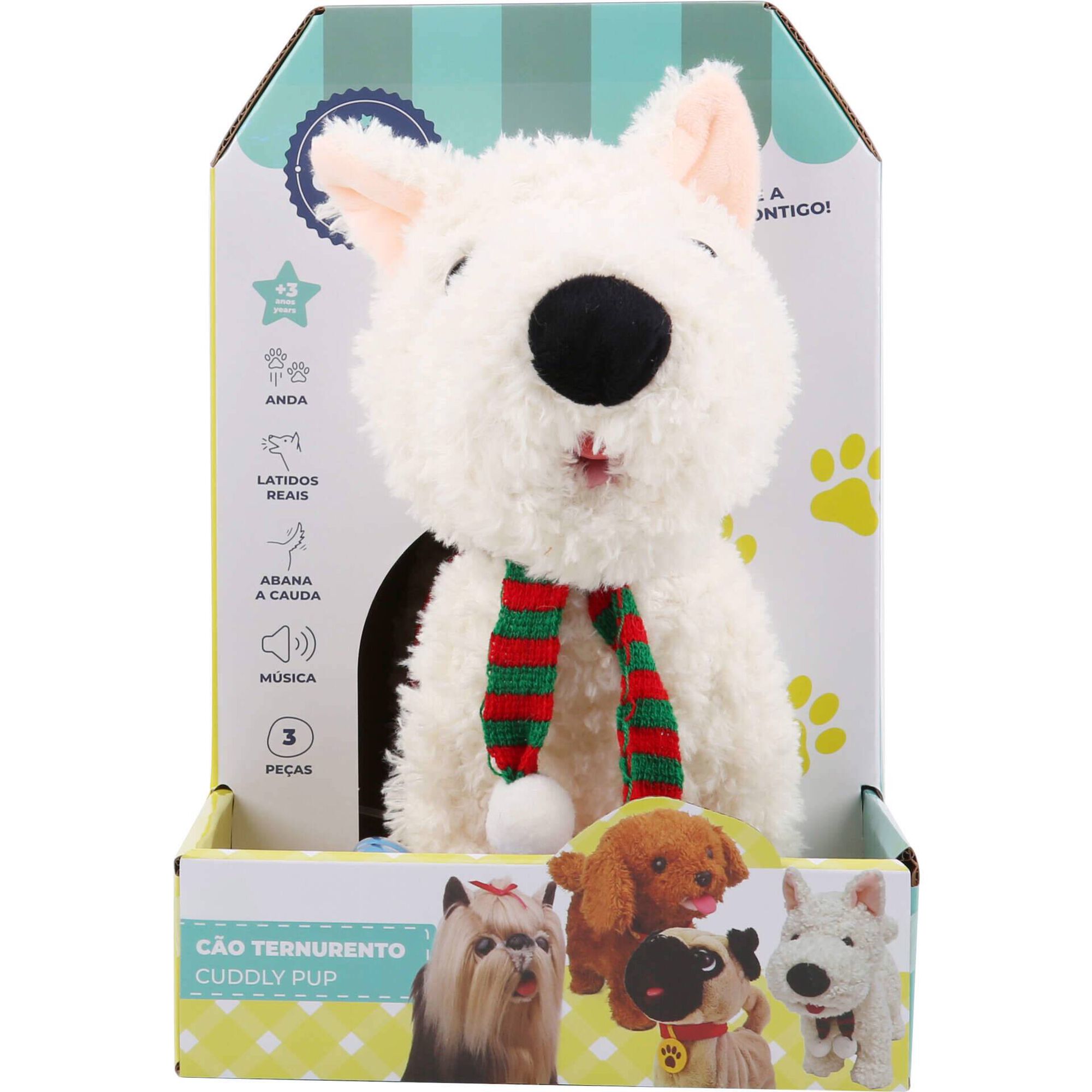 Zoko Faz de Conta - Peluche C&atilde;o Ternurento (v&aacute;rios modelos)