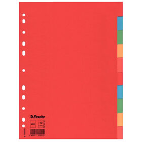 Separador 10 Divisórias Colorido A4 Cartolina