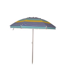 Guarda-Sol de Praia UV Alumínio 200cm Riscas Coloridas