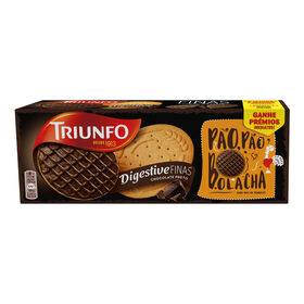 Bolachas Digestivas Finas com Chocolate Preto