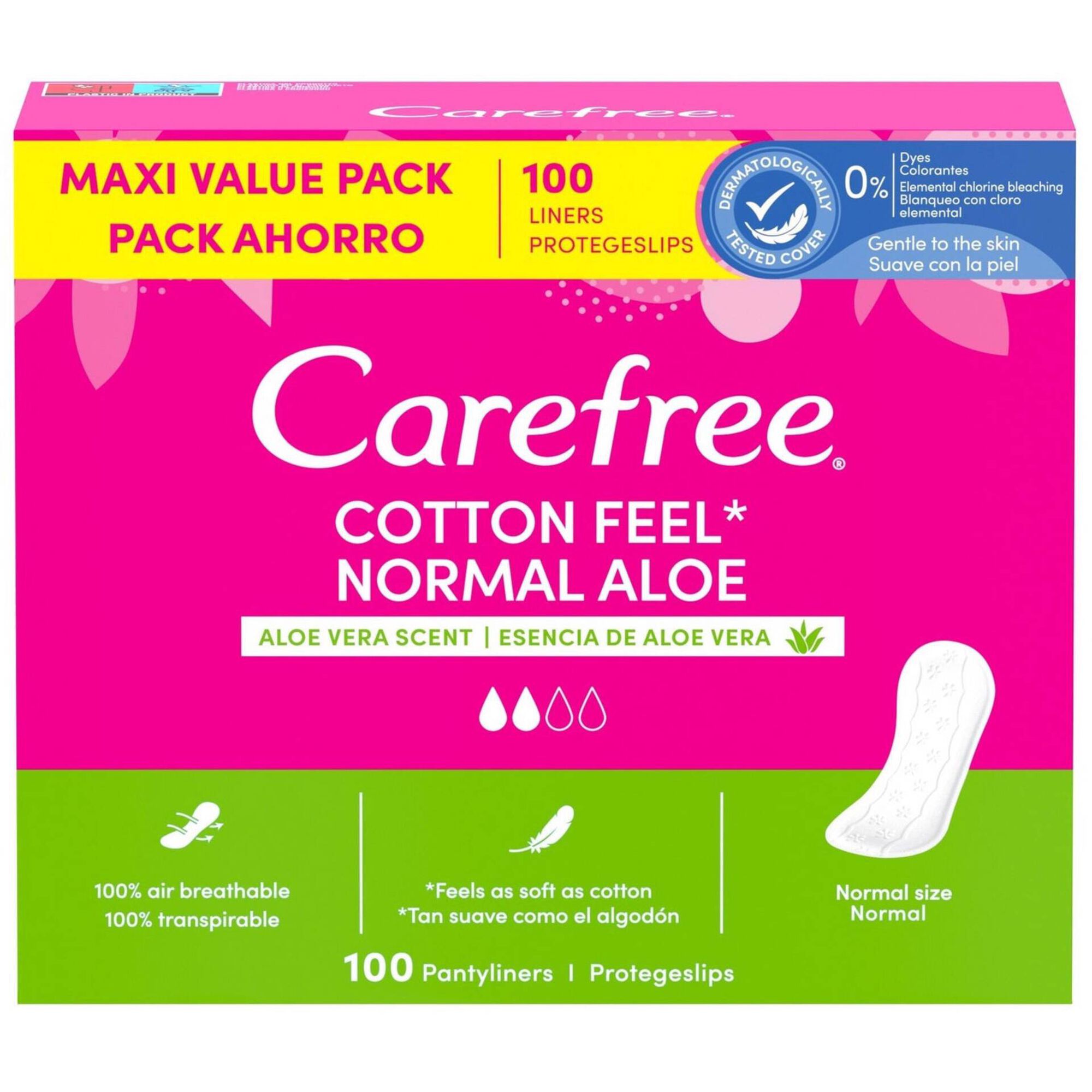 Pensos Diários Cotton Feel Aloe Normal