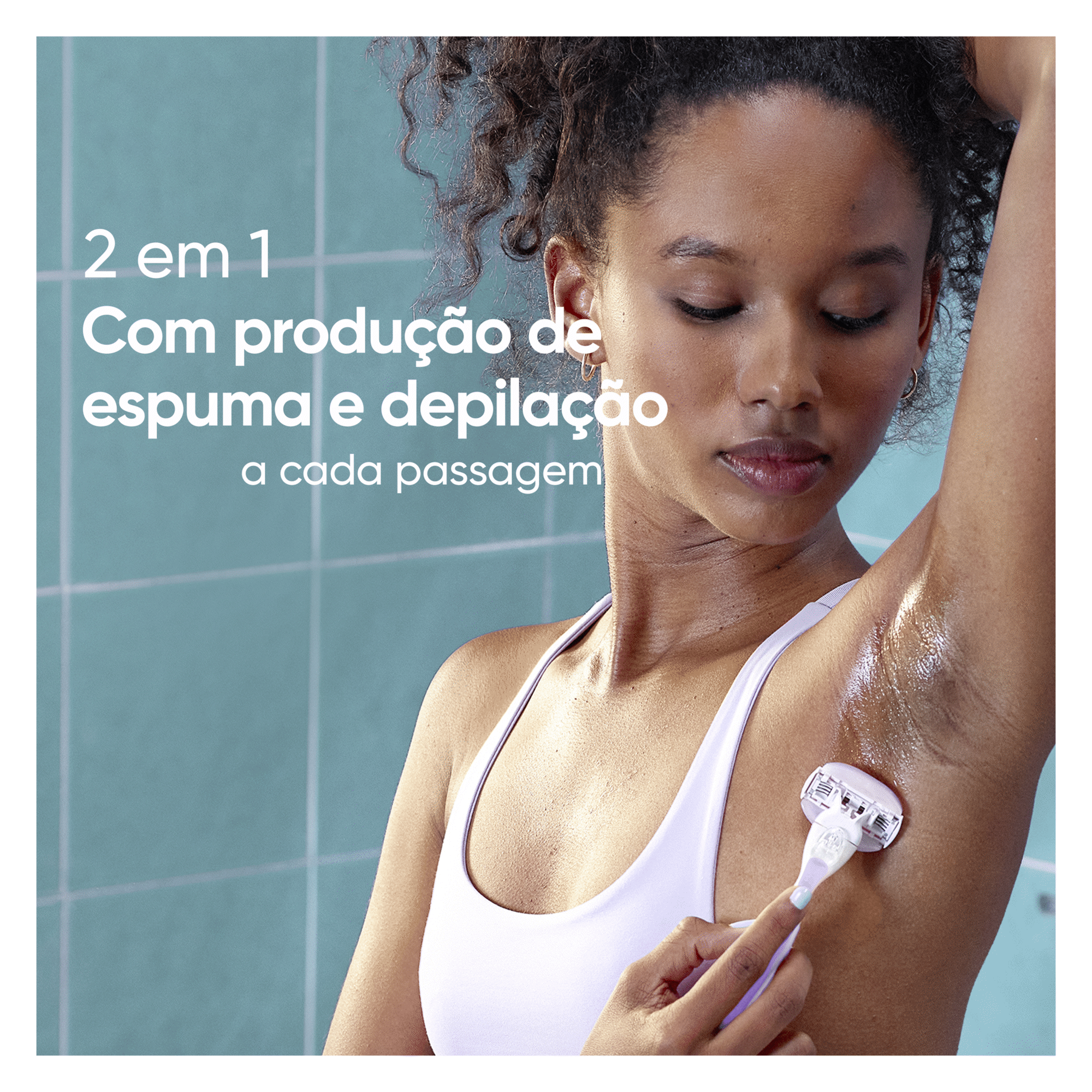 Conjunto M&aacute;quina Depilat&oacute;ria Comfortglide Breeze Gillette Venus