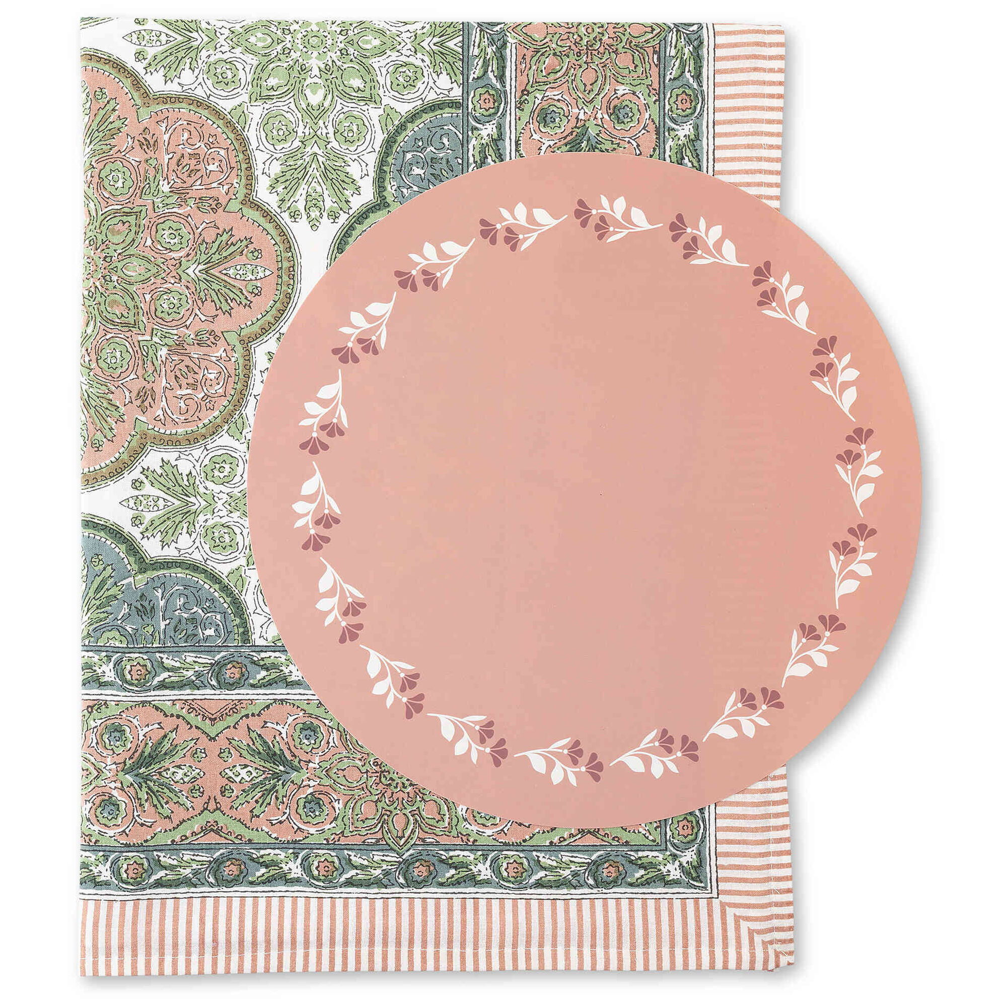 Individual 38cm PVC Rosa Plantópia