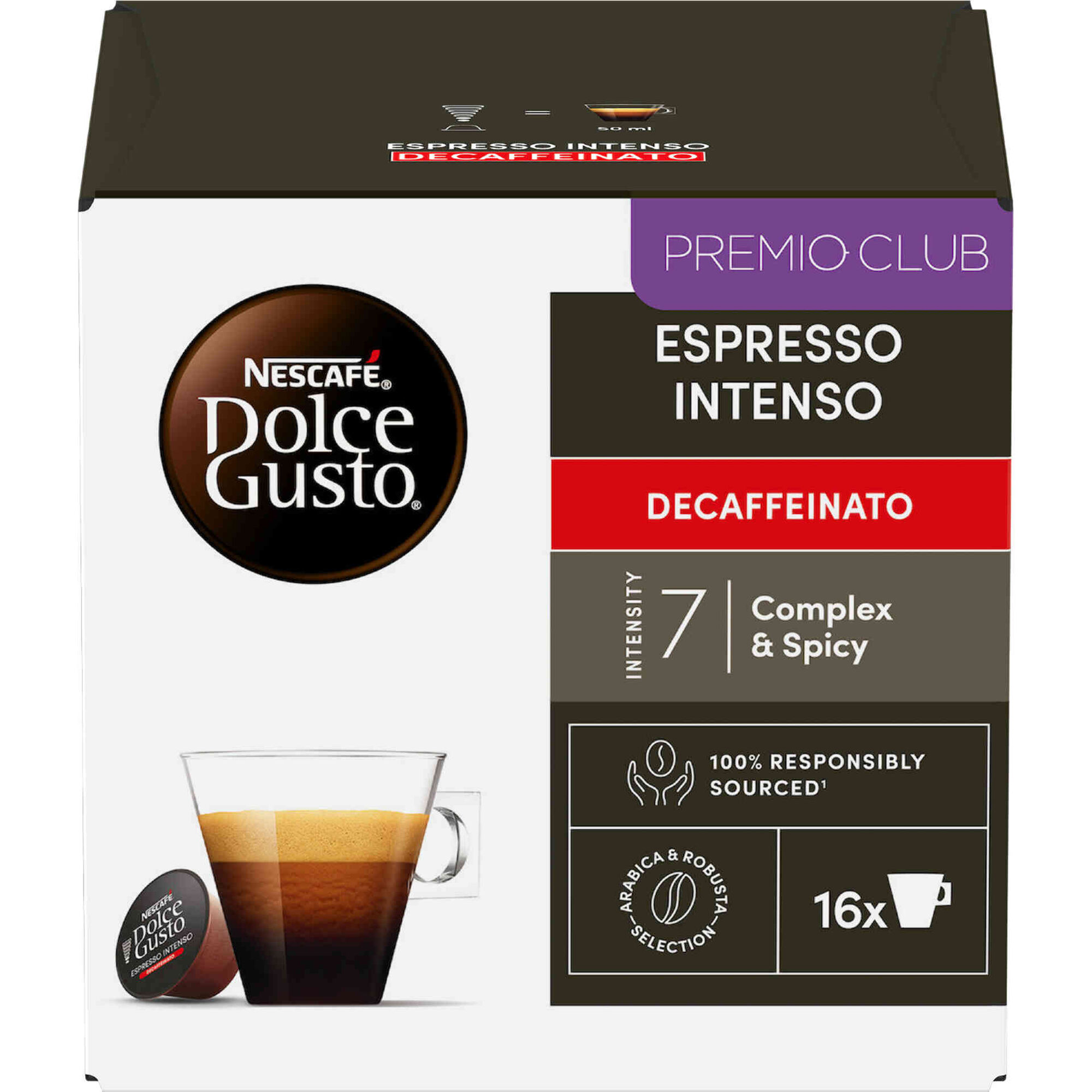 Cápsulas de Café Descafeinado Intenso Int 7 Cápsulas de Café Descafeinado Intenso Int 7